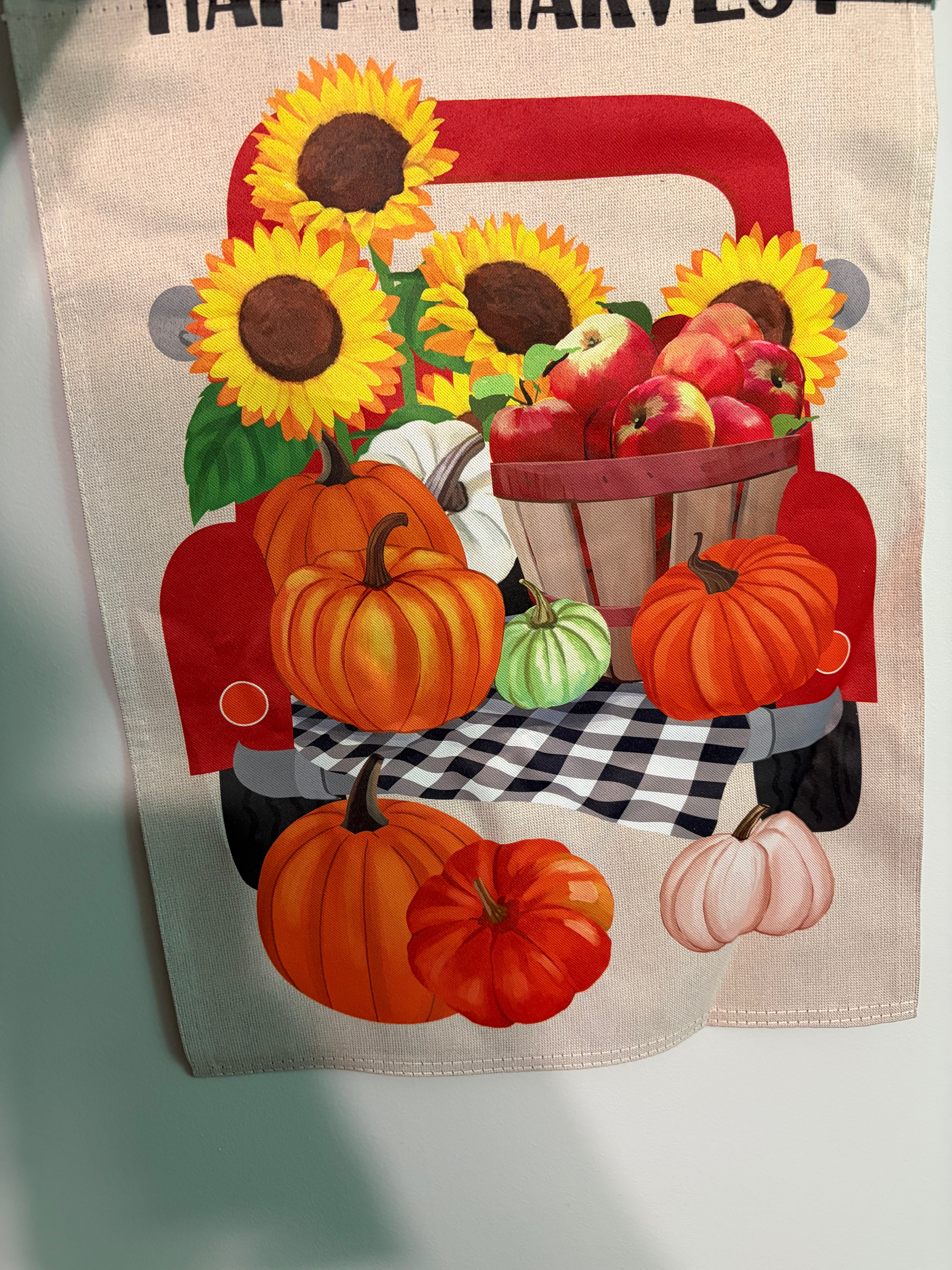Happy Harvest Garden Flag