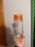 Fall Clear Glass Cylinder Vase