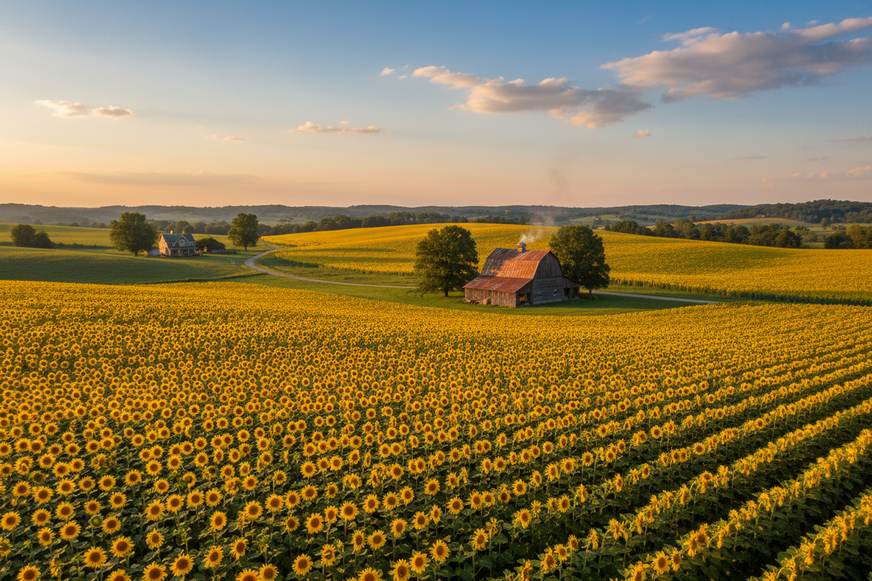 Sunflower farm